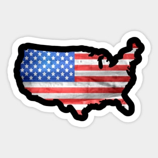 USA American Flag Patriotic For United States Merica Sticker